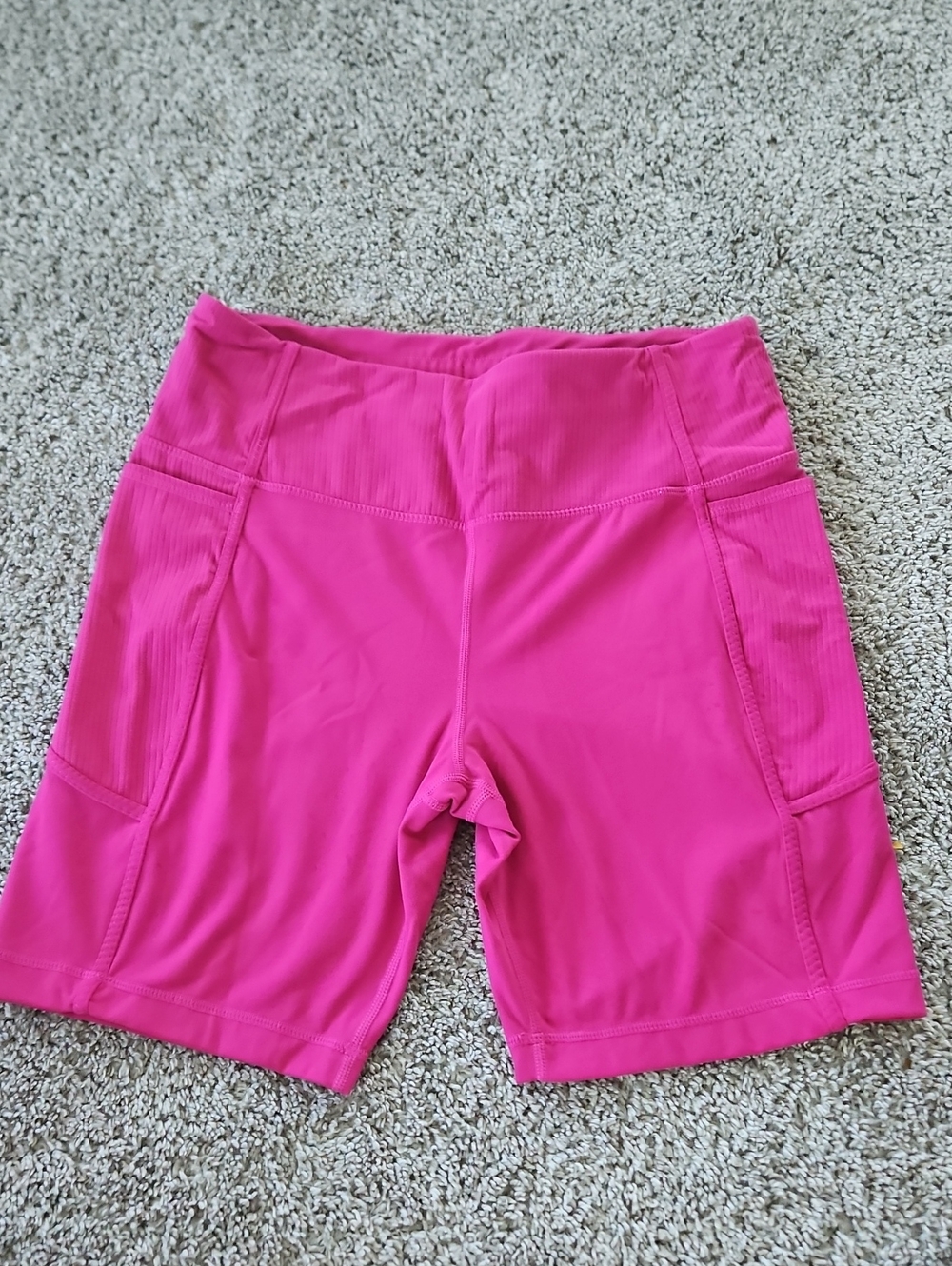 Mondetta Luxury High-Waist Women's Active Shorts - Hot Pink L